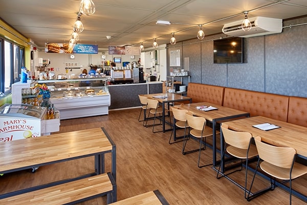 quán cafe lắp ghép