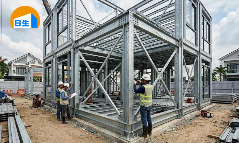 Khung thép nhà lắp ghép
